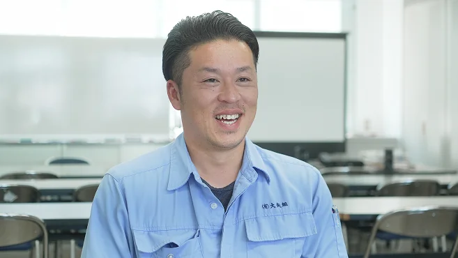 社員インタビューの様子